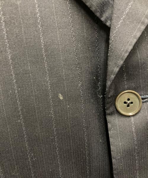 Yves Saint Laurent pour homme（イヴサンローラン プールオム）Yves Saint Laurent pour homme (イヴサンローラン プールオム) ストライプテーラードジャケット ネイビー サイズ:48の古着・服飾アイテム
