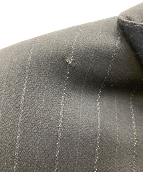 Yves Saint Laurent pour homme（イヴサンローラン プールオム）Yves Saint Laurent pour homme (イヴサンローラン プールオム) ストライプテーラードジャケット ネイビー サイズ:48の古着・服飾アイテム