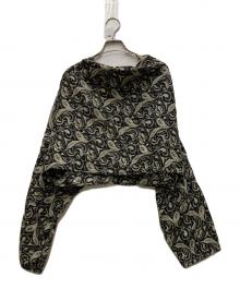 Y's（ワイズ）の古着「80sペイズリー柄ウールブラウス」｜グレー