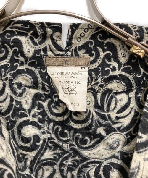 Y's（ワイズ）Y's (ワイズ) 80sペイズリー柄ウールブラウス グレー サイズ:Mの古着・服飾アイテム