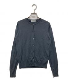 JOHN SMEDLEY（ジョンスメドレー）の古着「ウール100% カーディガン」｜グレー
