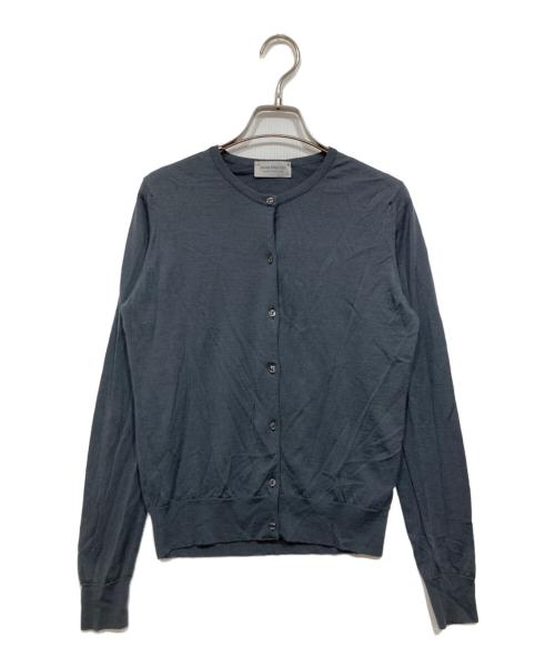 JOHN SMEDLEY（ジョンスメドレー）JOHN SMEDLEY (ジョンスメドレー) ウール100% カーディガン グレー サイズ:Ｍの古着・服飾アイテム