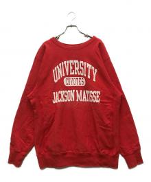 JACKSON MATISSE（ジャクソンマティス）の古着「UNIVERSITY JACKSON MATISSE Sweat」｜レッド