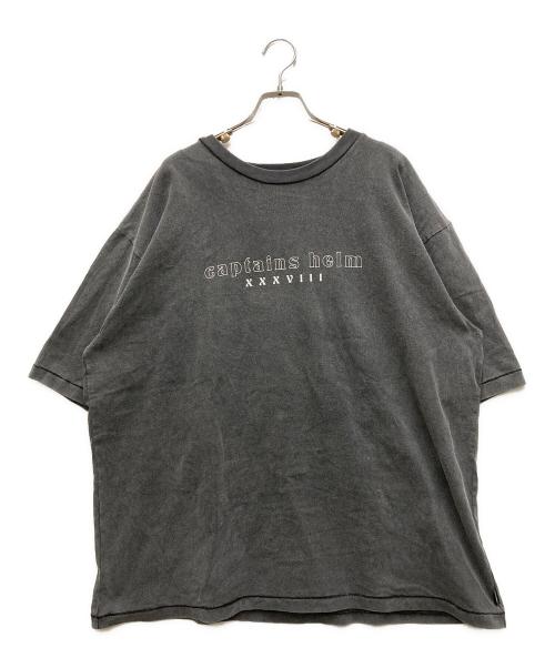CAPTAINS HELM（キャプテンズヘルム）CAPTAINS HELM (キャプテンズヘルム) LOGO TEE グレー サイズ:Lの古着・服飾アイテム