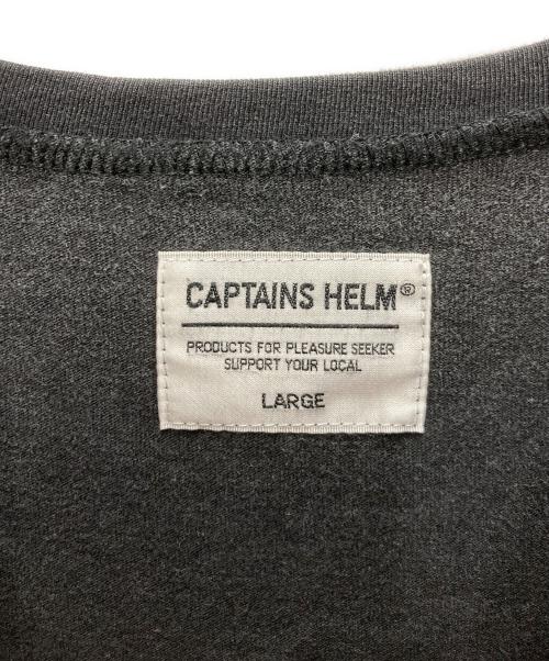 CAPTAINS HELM（キャプテンズヘルム）CAPTAINS HELM (キャプテンズヘルム) LOGO TEE グレー サイズ:Lの古着・服飾アイテム