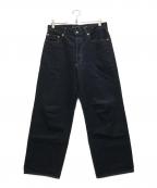 OUTDOOR PRODUCTS Usual Thingsアウトドアプロダクツ ユージュアルシングス）の古着「ULTデニムミッドライズルーズ5PKT」｜インディゴ