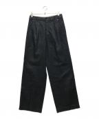 'S Max Maraエスマックスマーラ）の古着「タックデニムパンツ」｜ネイビー