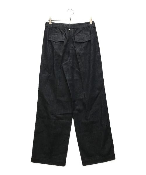 'S Max Mara（エスマックスマーラ）'S Max Mara (エスマックスマーラ) タックデニムパンツ ネイビー サイズ:42の古着・服飾アイテム