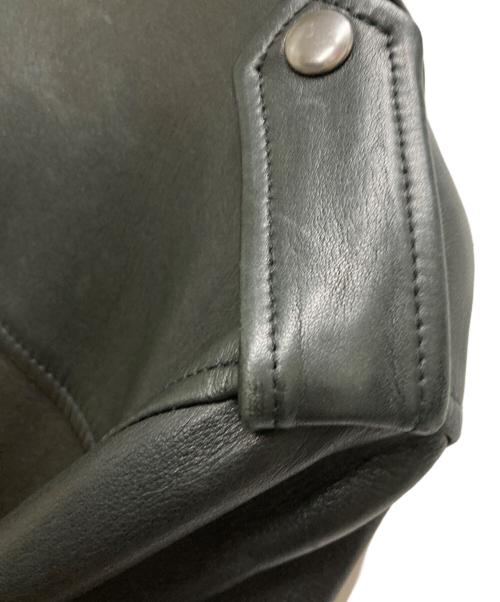 ADRIANO GOLDSCHMIED（エージーアドリアーノ ゴールドシュミット）ADRIANO GOLDSCHMIED (エージーアドリアーノ ゴールドシュミット) ラムダブルレザージャケット ブラック サイズ:Sの古着・服飾アイテム