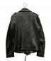 ADRIANO GOLDSCHMIED (エージーアドリアーノ ゴールドシュミット) ラムダブルレザージャケット ブラック サイズ:S：15000円