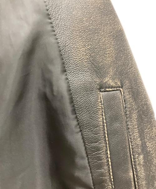 ADRIANO GOLDSCHMIED（エージーアドリアーノ ゴールドシュミット）ADRIANO GOLDSCHMIED (エージーアドリアーノ ゴールドシュミット) ラムダブルレザージャケット ブラック サイズ:Sの古着・服飾アイテム