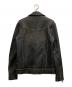 ADRIANO GOLDSCHMIED (エージーアドリアーノ ゴールドシュミット) ラムダブルレザージャケット ブラック サイズ:S：15000円