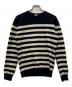 Saint Laurent Paris（サンローランパリ）の古着「カシミヤボーダーニット」｜ネイビー