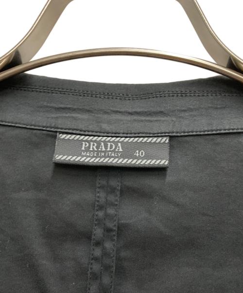 PRADA（プラダ）PRADA (プラダ) シャツジャケット ブラック サイズ:Lの古着・服飾アイテム