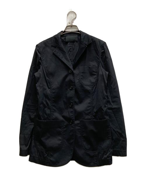 PRADA（プラダ）PRADA (プラダ) コットンナイロンテーラードジャケット ネイビー サイズ:42の古着・服飾アイテム