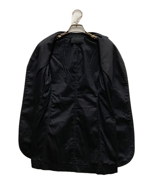 PRADA（プラダ）PRADA (プラダ) コットンナイロンテーラードジャケット ネイビー サイズ:42の古着・服飾アイテム