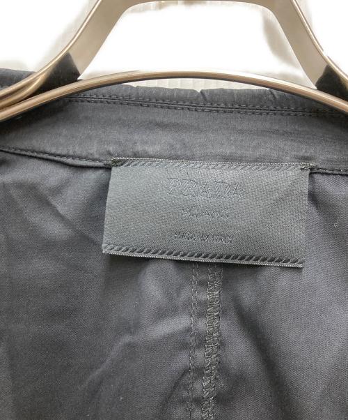 PRADA（プラダ）PRADA (プラダ) コットンナイロンテーラードジャケット ネイビー サイズ:42の古着・服飾アイテム
