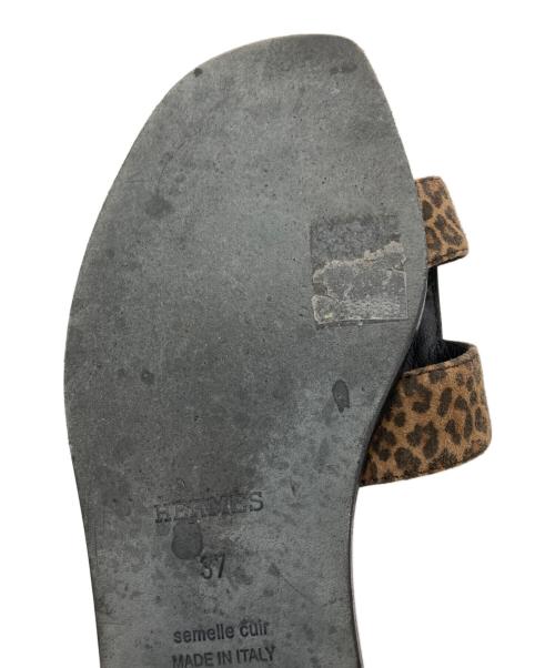 HERMES（エルメス）HERMES (エルメス) オランサンダル ブラウン サイズ:37の古着・服飾アイテム