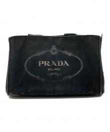 PRADA（プラダ）の古着「カナパ ハンドバッグ」｜ブラック
