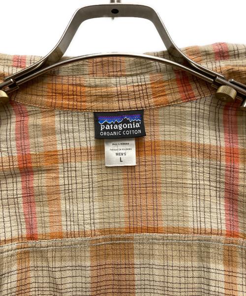 Patagonia（パタゴニア）Patagonia (パタゴニア) 00'S A/C ヤーンダイ シャツ オレンジ サイズ:Lの古着・服飾アイテム