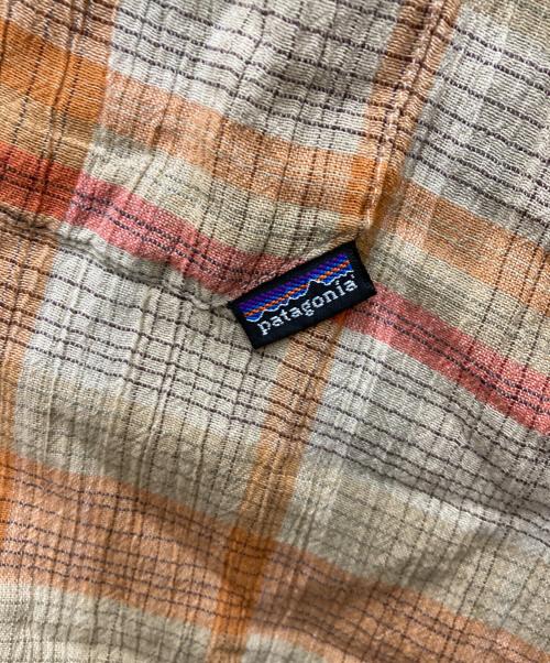 Patagonia（パタゴニア）Patagonia (パタゴニア) 00'S A/C ヤーンダイ シャツ オレンジ サイズ:Lの古着・服飾アイテム