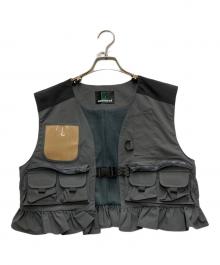 NON TOKYO（ノントーキョー）の古着「MULTIPOCKET FRILLVEST」｜グレー