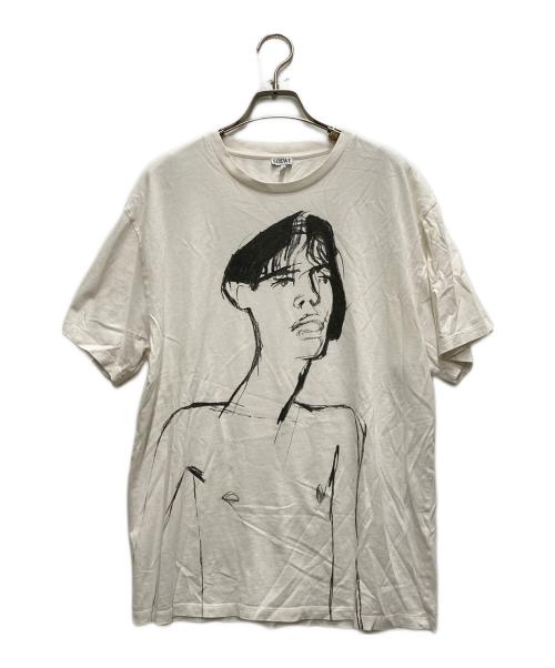 LOEWE（ロエベ）LOEWE (ロエベ) 19FW デッサンモチーフ プリントTシャツ ホワイト サイズ:Lの古着・服飾アイテム