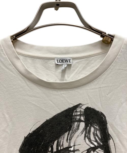 LOEWE（ロエベ）LOEWE (ロエベ) 19FW デッサンモチーフ プリントTシャツ ホワイト サイズ:Lの古着・服飾アイテム