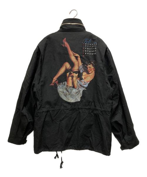 DAIRIKU（ダイリク）DAIRIKU (ダイリク) 20AW Pinup Girl Washed M65 Jacket ブラック サイズ:FREEの古着・服飾アイテム