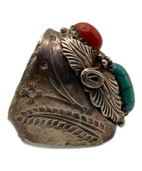 INDIAN JEWELRY（インディアンジュエリー）Indian Jewelry (インディアンジュエリー) ターコイズシルバーリング グレー サイズ:18号の古着・服飾アイテム