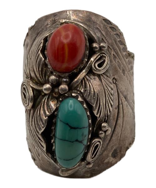 INDIAN JEWELRY（インディアンジュエリー）Indian Jewelry (インディアンジュエリー) ターコイズシルバーリング グレー サイズ:18号の古着・服飾アイテム