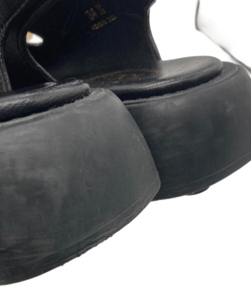 TOD'S（トッズ）TOD'S (トッズ) レザーサンダル ブラック サイズ:341/2の古着・服飾アイテム