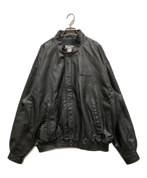 Microsoft（マイクロソフト）Microsoft (マイクロソフト) 90's 企業ロゴ レザージャケット ブラック サイズ:XXXLの古着・服飾アイテム