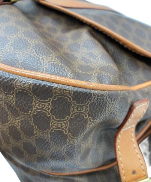 CELINE（セリーヌ）CELINE (セリーヌ) マカダムショルダーバッグ ブラウンの古着・服飾アイテム