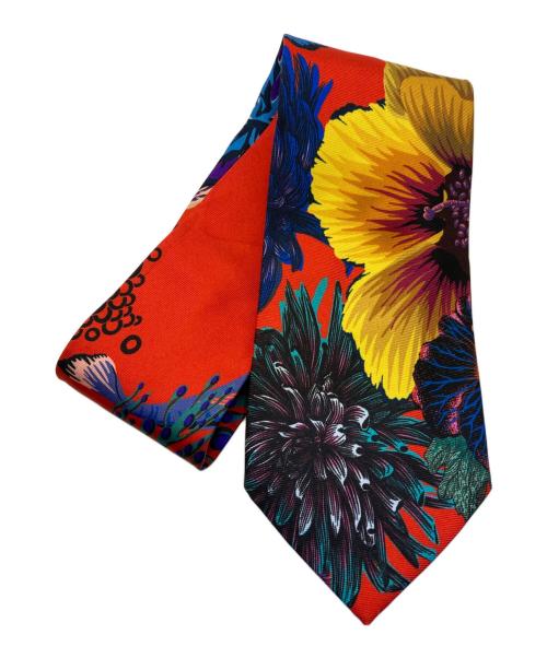 PAUL SMITH（ポールスミス）Paul Smith (ポールスミス) フローラルシルクネクタイ レッド サイズ:表記無しの古着・服飾アイテム