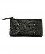 Maison Margielaメゾンマルジェラ）の古着「グレインレザー カード&コインケース」｜ブラック