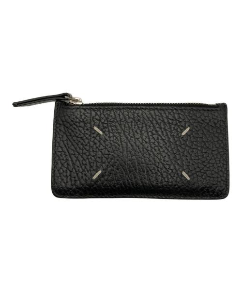 Maison Margiela（メゾンマルジェラ）Maison Margiela (メゾンマルジェラ) グレインレザー カード&コインケース ブラックの古着・服飾アイテム