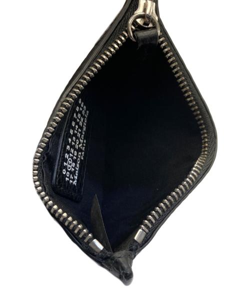 Maison Margiela（メゾンマルジェラ）Maison Margiela (メゾンマルジェラ) グレインレザー カード&コインケース ブラックの古着・服飾アイテム