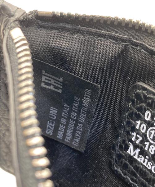 Maison Margiela（メゾンマルジェラ）Maison Margiela (メゾンマルジェラ) グレインレザー カード&コインケース ブラックの古着・服飾アイテム