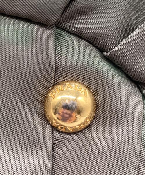 PRADA（プラダ）PRADA (プラダ) ギャザー2WAYバッグ グリーンの古着・服飾アイテム