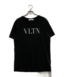VALENTINO（ヴァレンティノ）の古着「VLTNロゴプリントTシャツ」｜ブラック