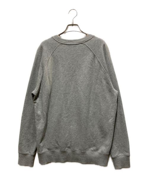 maison kitsune（メゾンキツネ）MAISON KITSUNE (メゾンキツネ) FOX HEAD PATCH SWEAT グレー サイズ:Lの古着・服飾アイテム