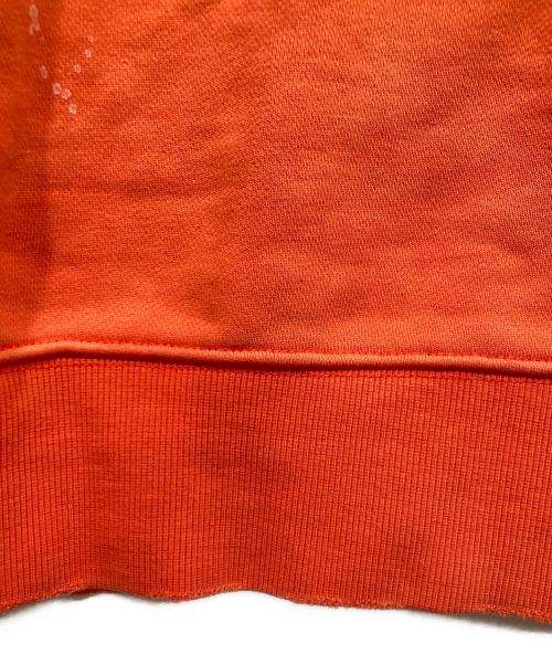 SOMEIT（サミット）SOMEIT (サミット) ダメージ加工プリントスウェット オレンジ サイズ:XLの古着・服飾アイテム