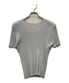 PLEATS PLEASE（プリーツプリーズ）の古着「プリーツTシャツ」｜グレー