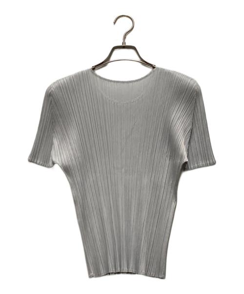 PLEATS PLEASE（プリーツプリーズ）PLEATS PLEASE (プリーツプリーズ) プリーツTシャツ グレー サイズ:3の古着・服飾アイテム