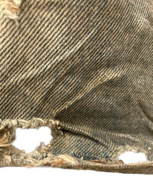 EGONLAB（エゴンラボ）EGONLAB (エゴンラボ) 24AW Destroyed Denim Pants ブラウン サイズ:XSの古着・服飾アイテム