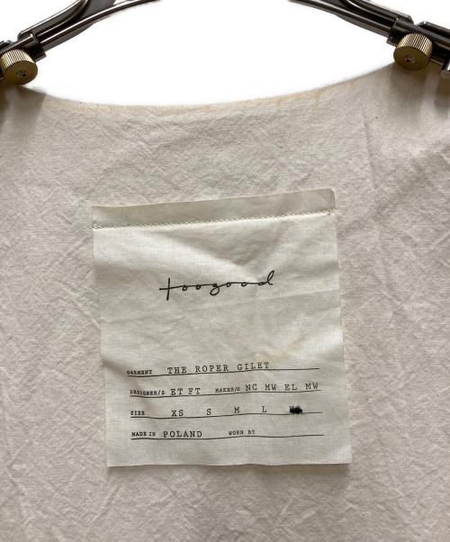 toogood（トゥーグッド）toogood (トゥーグッド) the roper gilet(ザ ローパージレ) ベージュ サイズ:XLの古着・服飾アイテム