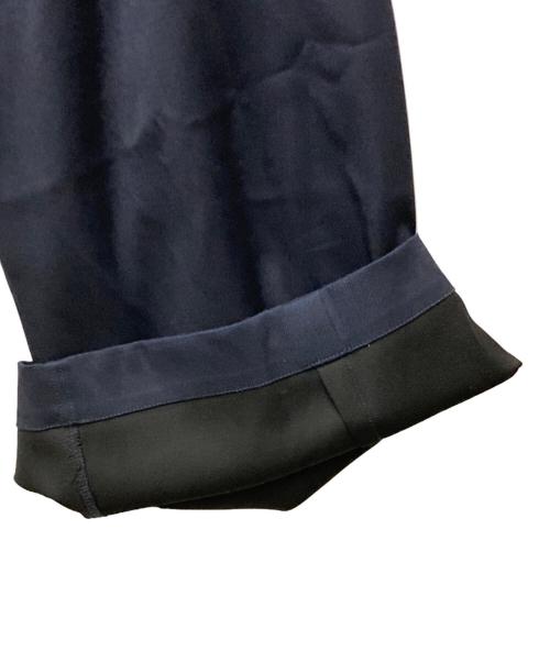 NUTEMPEROR（ナットエンペラー）NUTEMPEROR (ナットエンペラー) プリーツデザインワイドパンツ ネイビー サイズ:3の古着・服飾アイテム