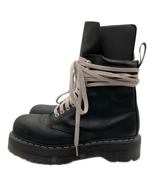 Dr.Martens（ドクターマーチン）Dr.Martens (ドクターマーチン) RICK OWENS (リックオウエンス) STEEL TOE QUAD ブラック サイズ:US 10の古着・服飾アイテム
