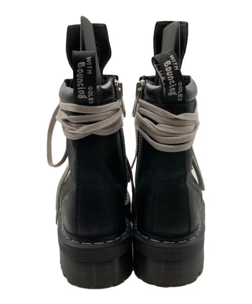 Dr.Martens（ドクターマーチン）Dr.Martens (ドクターマーチン) RICK OWENS (リックオウエンス) STEEL TOE QUAD ブラック サイズ:US 10の古着・服飾アイテム